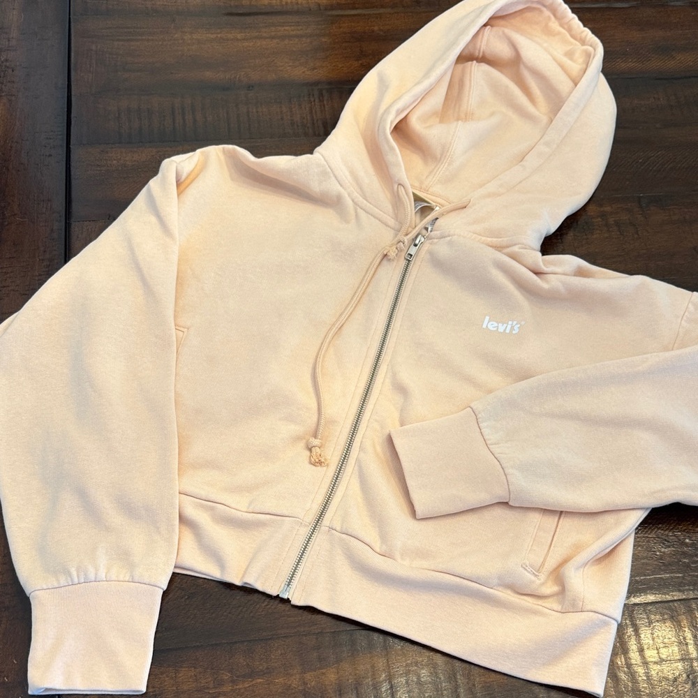 Levi's Junior Light Peach Zip-Up Hoodie